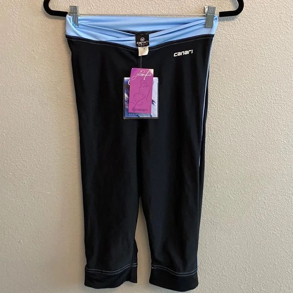 NWT-Canari women’s cyclewear- vogue knicker- white/blue- Size 1X